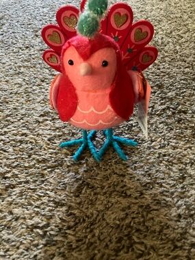Target Spritz 2020 Featherly Friends Preener Valentine's Day Peacock Bird